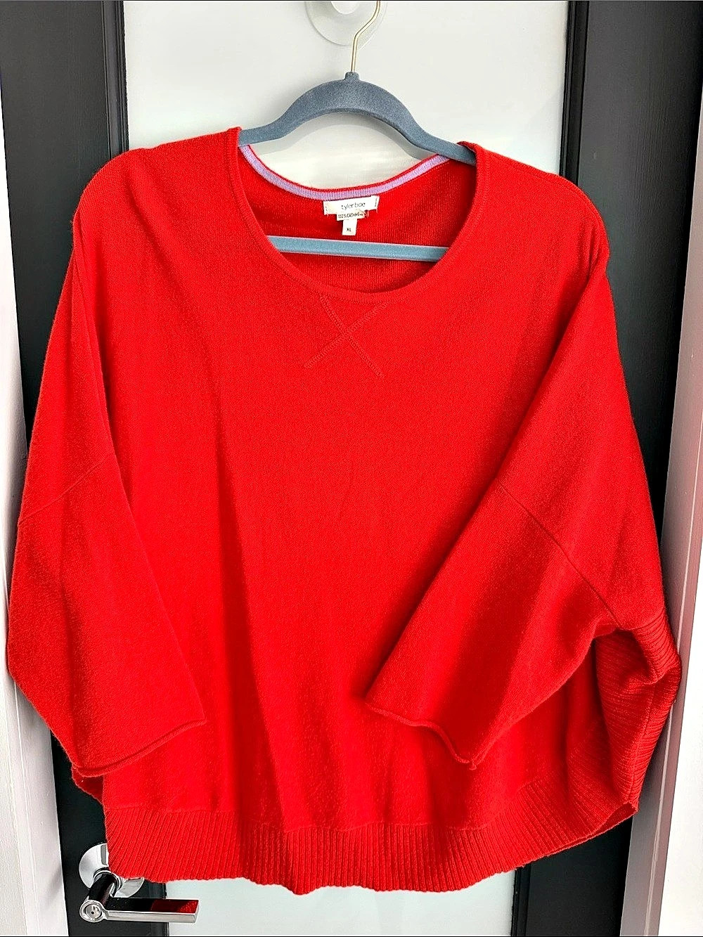tyler boe Cashmere Orange Sweater Size XL Like New